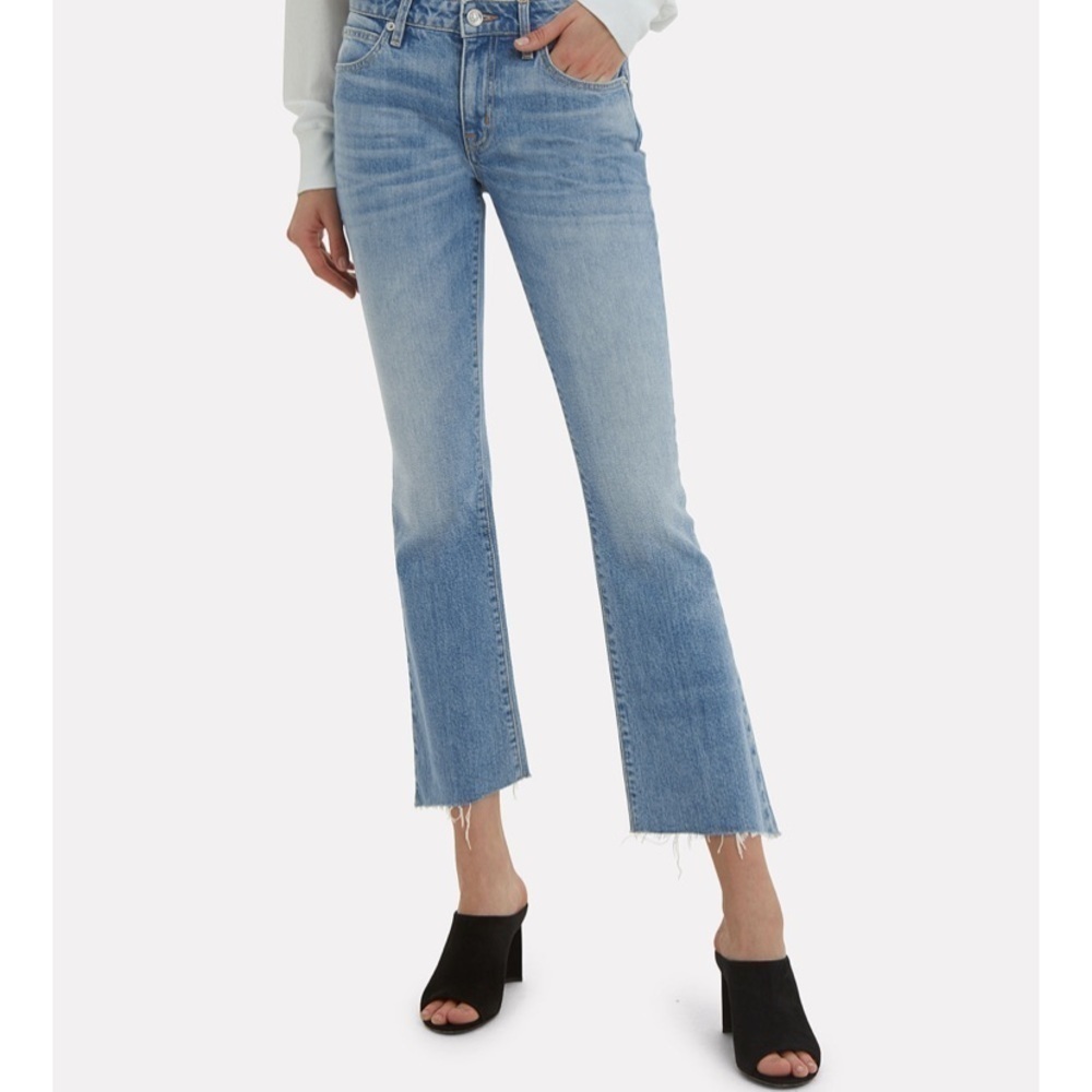 SLVRLAKE Scarlett Kick Flare cropped Jeans SZ 26 Y2K